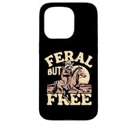 Raton Laveur Sauvage mais Libre, Cowboy Western Outlaw Rancher Coque pour iPhone 15 Pro