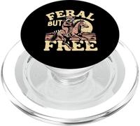 Raton Laveur Sauvage mais Libre, Cowboy Western Outlaw Rancher PopSockets PopGrip pour MagSafe