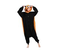 Raton Laveur Unisexe Anime Kigurumi Adulte Pyjama Femme Onesie Adulte Ado Hivers Couple Halloween Costume Carnaval Combinaison Vêtements De Nuit M