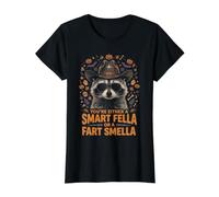 Raton Laveur, Vous êtes Soit Un Type Intelligent, Soit Vous Avez Une Odeur de Pet T-Shirt Graphique avec Valeur, Femme, Noir, M