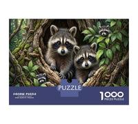Raton laveurPuzzle DIY 1000 Pièces Forêt luxuriante pour Grands-Parents Amélioration De La Mémoire Renforcement Familial Cadeau De Noël 70x50cm/1000pcs