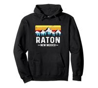 Raton Souvenir des montagnes du Nouveau-Mexique Raton NM Sweat à Capuche