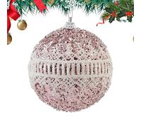Ratpzou Boule de Décoration pour Sapin de Noël - Boules Arbre 8cm Anticassantes à Paillettes,Décoration de Fête et Réception | pour Photographie Maison École Hôtel Appartement Dortoir