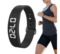 Ratpzou Bracelet Réveil Vibrant - Rappel Vibrant Silencieux,Montre Portable Compteur de Calories et de Pas - pour Couples Quotidien Sommeil Voyage Maison Lit Chambre Sieste Médication