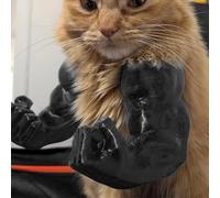 Ratpzou Chat Rigolo Aux Bras Musclés - Kit De Cosplay De Super-héros en Résine Imprimée en 3D, Un Costume De Bras Musculaire À Main Géant pour Le Chaton Halloween Et Les Fêtes d'anniversaire