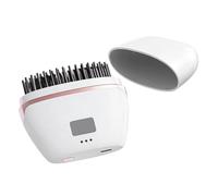Ratpzou Lisseur à Cheveux Mini de Voyage,Peigne Sans Fil 3 Températures | Brosse Lissante Portative,pour Femmes Filles Lissage Bouclage Coiffure Maison Voyage