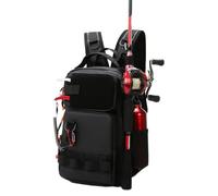 Ratpzou Sac À Dos De Pêche | Bagagerie De Voyage Pour Stockage | Sac à Dos pour Pêche du Bord,pour Pêcheurs du Weekend, Occasionnels, Kayak, Canoë, sur Glace, Hommes, Eau Douce et