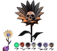 Ratpzou The Forbidden Sunflower, Décoration De Floraison Gothique Imprimée en 3D, Tournesols du Crâne Fantastique d'halloween, Maison Gothique, Décor De Bureau De Bureau