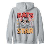Rats Backward is Star Amusant Rat Propriétaire d Sweat à Capuche