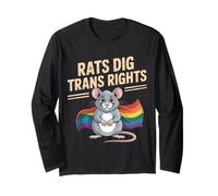 Rats Dig Trans Rights Support Queer Ally LGBTQ - Manche Longue
