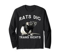 Rats Dig Trans Rights Support Queer Ally LGBTQ - Manche Longue