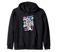 Rats Dig Trans Rights Support Queer Ally LGBTQ - Sweat à Capuche
