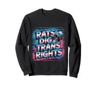 Rats Dig Trans Rights Support Queer Ally LGBTQ - Sweatshirt