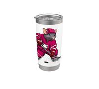 rats hockey sur glace Gobelet isotherme en acier inoxydable double paroi