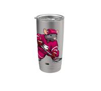 rats hockey sur glace Gobelet isotherme en acier inoxydable double paroi