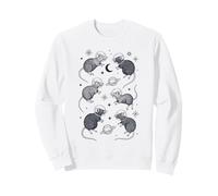Rats in Space Rétro Drôle Rétro Drôle Sweatshirt