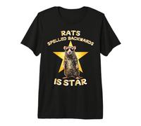 Rats Spelled Backwards is Star Funny Rat Pun Humour T-Shirt Haut de Gamme