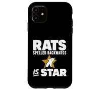 Rats Spelled Backwards is Star Meme Rat Animal Lover Coque pour iPhone 11