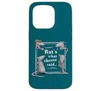 Rats What Cheese Said! Dad Joke Jeu de Mots sur Les Rats Coque pour iPhone 15 Pro