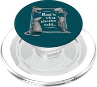 Rats What Cheese Said! Dad Joke Jeu de Mots sur Les Rats PopSockets PopGrip pour MagSafe