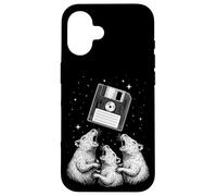 Rats Worship Retro Floppy Disk Nostalgia Coque pour iPhone 16