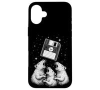 Rats Worship Retro Floppy Disk Nostalgia Coque pour iPhone 16 Plus