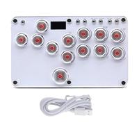 RATSTONE Arcade Stick,contrôleur d'arcade à Tous Les Boutons avec Turbo et RVB personnalisé,hitbox,Pour Switch/Pc/Ps4/Ps3,Support Hot-Swap & SOCD