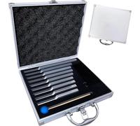 RATSTONE Diapason Therapeutique,Set de diapasons - 9 diapasons dans une boîte cadeau en aluminium, idéal pour la guérison, la guérison des chakras, la guérison par le son et l'anti-stress.