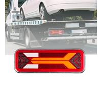 RATSTONE Feux De Remorque Led,1pcs Feu Arrière Pour Remorque Led,Feux Arrière Universels à Courant Continu 12/24 v,Cinq Fonctions,Étanche,Convient Pour Les Camions,Les Voitures,Les Camping-Cars,Etc.