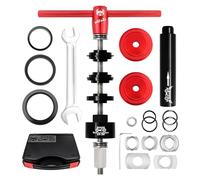 RATSTONE Kit Inférieur De Vélo,Outil De Presse pour Direction Vélo,Extracteur Roulement Velo,Outil De Pressage Professionnel pour BB73 BB86 BB30 BB91 BB92 PF30(Rouge)