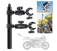 RATSTONE Support Camera,Accessoire pour insta360 x4,pour Camera 360 Moto,Support Moto,Rotation à 360 degrés,Kit Moto pour insta360 x4,X3,X2,Fixation à Double Tête