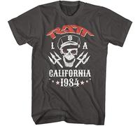 RATT 80'S Band La California 1984 T Shirt Heavy Metal Music Tee Black XXL