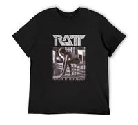 RATT Invasion of Your Privacy Men T-Shirt Black Unisex Tops Casual Tee 3XL
