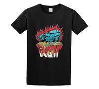 RATT Robot Rat Metal Album Cover Art Concert Tour Merch Men Simple Tshirt Black XL