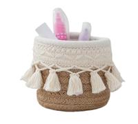 Rattan Pen Holder - Rattan Pencil Cup - Handmade Key Basket Pencil Holder - Makeup Brush Portable Organizer for Offices, Living Room, Bedroom Decoration, Multifunctional Storage Organizer