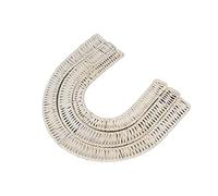 Rattan Wall Hanging | Handmade Boho Decor for Bedroom/Living Room/Nursery | Woven Pendant Home Decoration | Plant - Based Material, Easy to Hang