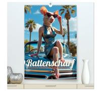 Rattenscharf - Pelzige Ladys im Pin-up-Stil (hochwertiger Premium Wandkalender 2026 DIN A2 hoch), Kunstdruck in Hochglanz: Charmante Rattenladys im ... die Charakter statt Klischee bevorzugen.