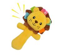Rattle Toys for Kids, Cartoon Animal Hand Rattles, Plush Soft Children Supplies, Portable Development Toy, Fun Learning Accessory for Home, Kindergarten, Nursery, Preschool, 15x10cm
