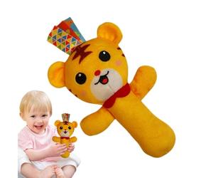 Rattles à main de dessin animé, hochets animaux doux - Enracinement des Hand Rattles | Soft Children Supplies, Portable Development Toy pour la maison, la maternelle, la crèche, le préscolaire