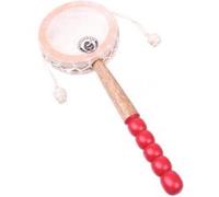 Rattlesnake tambour à main junior 21 x 8 x 2 cm bois brun