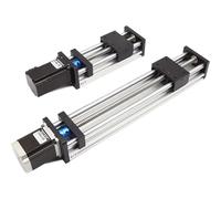 RATTMMOTOR Guide linéaire CNC - Entraînement linéaire - Course efficace L-100 mm - Actionneur linéaire - Vis à billes avec moteur pas à pas Nema23 pour fraiseuse CNC