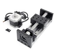 RATTMMOTOR HBX-1605 Luge linéaire CNC 400 mm, double guidage linéaire, guide de rail linéaire CNC, vis à billes SFU1605 avec moteur pas à pas Nema23 pour fraise CNC DIY (stoke efficace 400 mm)
