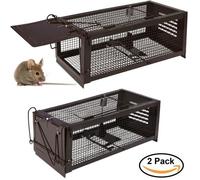 Ratzfatz Piège à Rats Professionnel, Sensibilité Ajustable, Cage à Souris Réutilisable pour Capturer les Rongeurs Sans les Tuer, XL