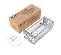 Ratzfatz Piège à Souris Vivant 31 × 13 × 12cm - Conçu en Allemagne - Piège à Rats de Haut de Gamme Efficace pour Attraper Les Souris, Les Mulots et Autres Rongeurs de Taille Similaire