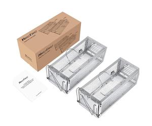 Ratzfatz Piège à Souris Vivant 31 × 13 × 12cm - Conçu en Allemagne - Piège à Rats de Haut de Gamme Efficace pour Attraper Les Souris, Les Mulots et Autres Rongeurs de Taille Similaire