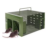 RatzFatz Piège à Souris Vivant No Kill - Réutilisable, Anti-Fuite pour Souris, Rats et Autres Rongeurs, Vert