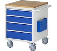 RAU Chariot de montage Rau Hêtre-Top 4 x tiroirs-L 2x120, 2x150mm LxPxH 580x650x795 mm Quantité:1