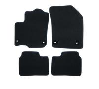 RAU AMROS0039 Fait sur Mesure Tapis de Sol Royal avec Fixation en Devant Type Bouton Poussoir, Noir