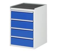 RAU Armoire à tiroirs Rau avec tapis antidérapant 4 tiroirs L 4x180mm Quantité:1