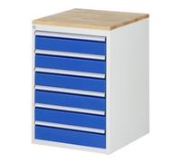RAU Armoire à tiroirs Rau hêtre-top et 6 x tiroirs L 6x120mm Quantité:1